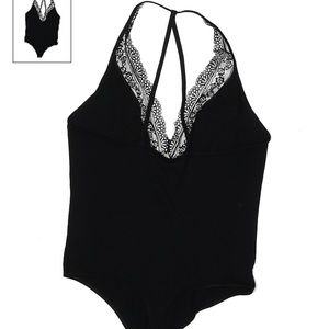 Express One Eleven Lace Trim Bodysuit